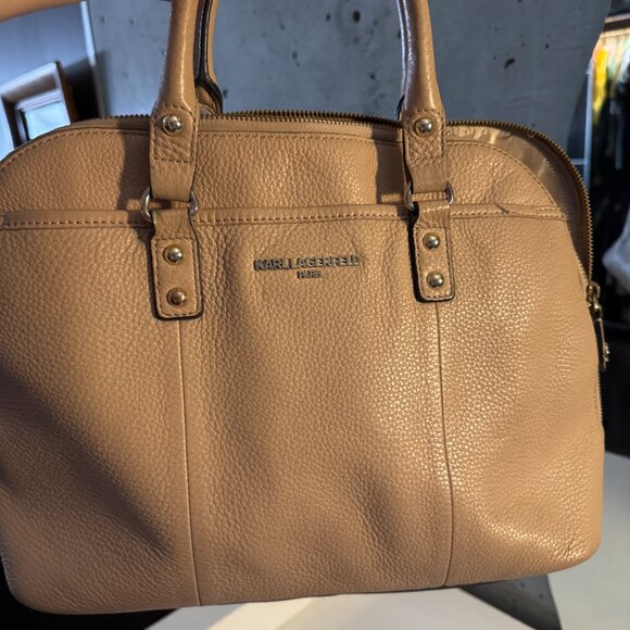 Karl Lagerfeld Blush Pink Leather Bag - Picture 11 of 12